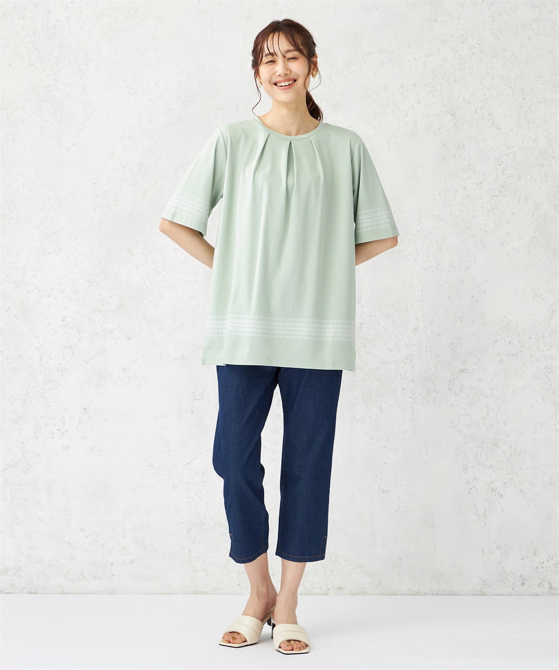 DECOY 【冷感・UVカット】ひやさら刺繍チュニック_sub_11