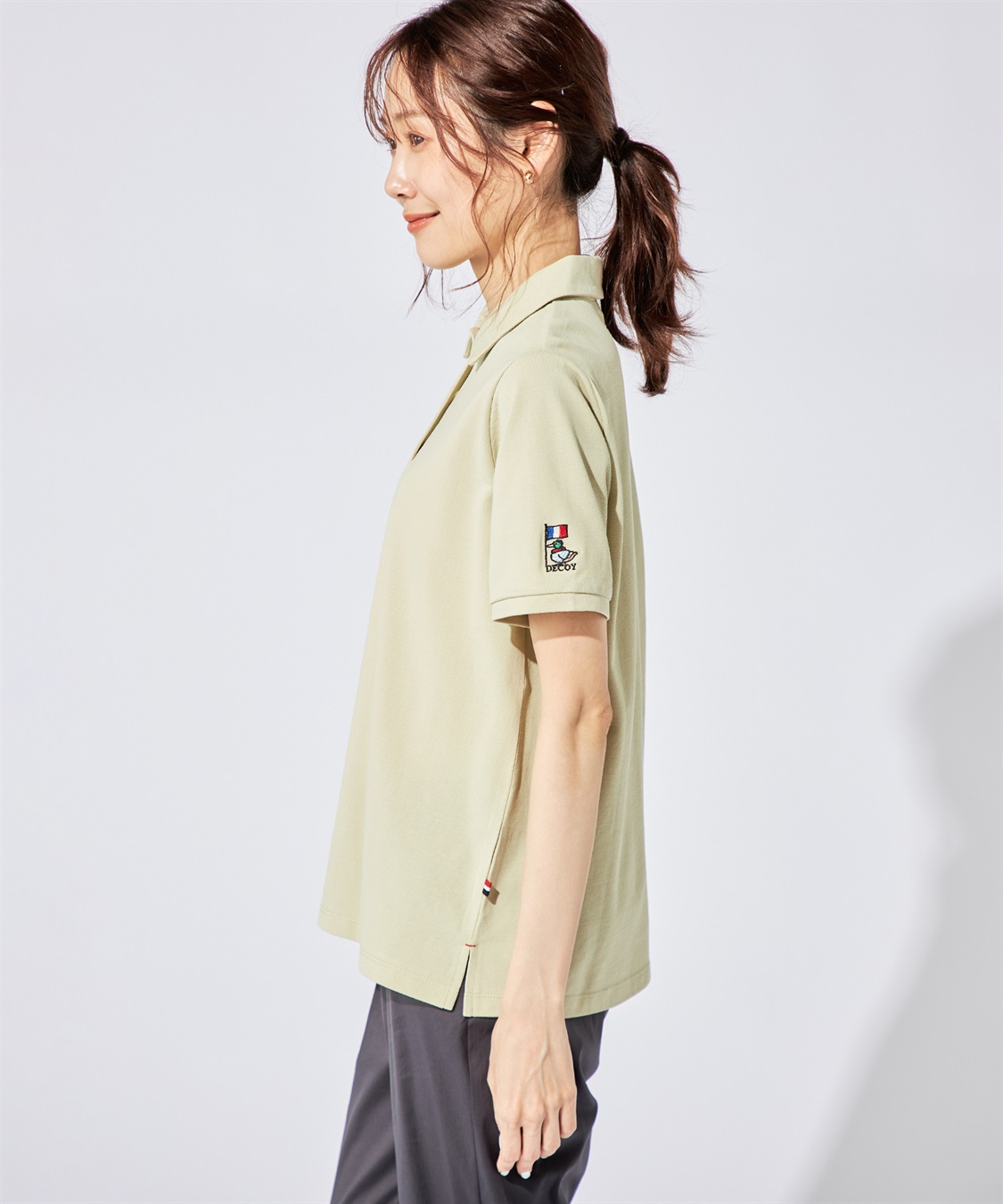 DECOY 【接触冷感】コイくん刺しゅうポロシャツ_sub_5