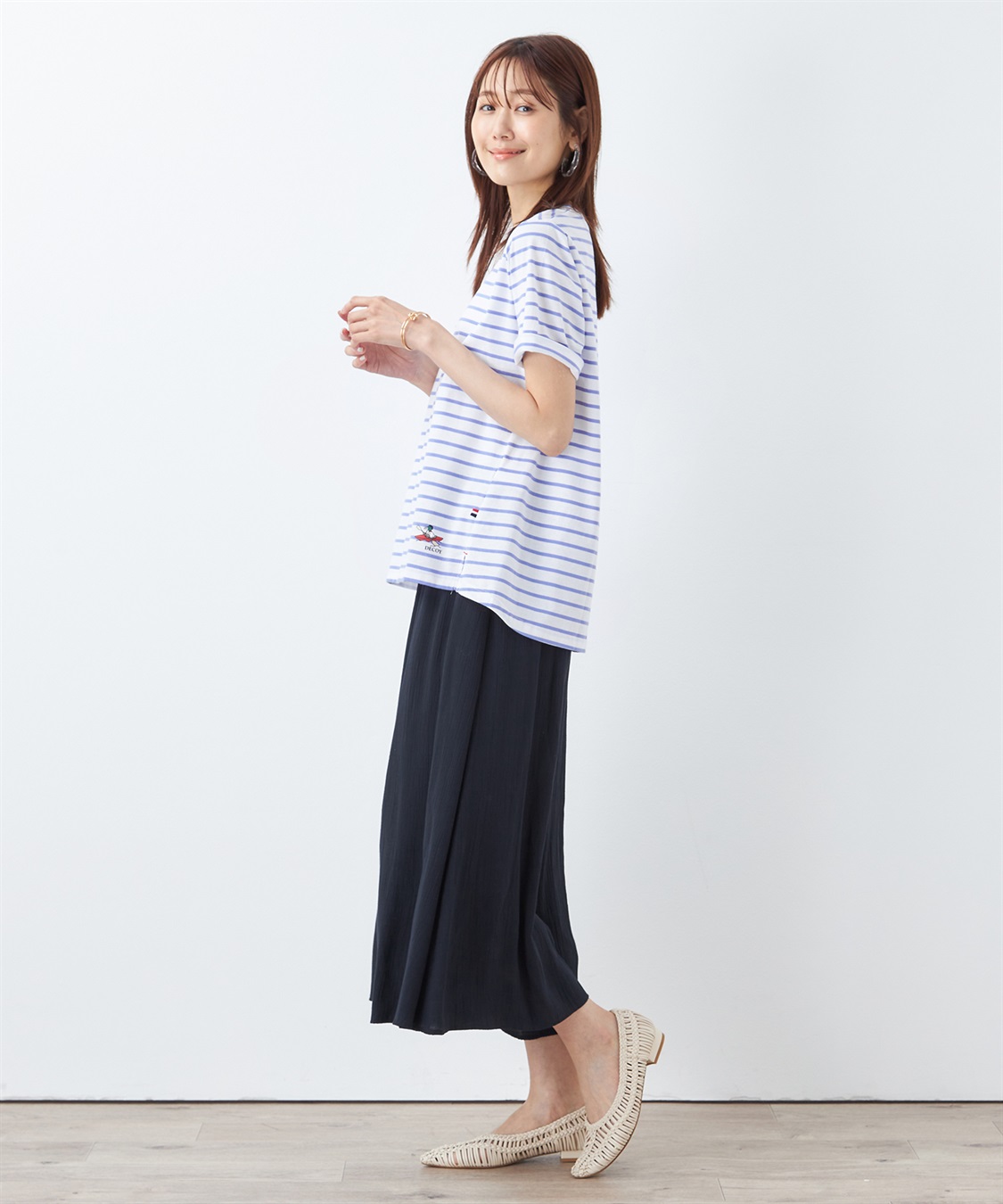 DECOY コイくんボーダーTシャツ_sub_1