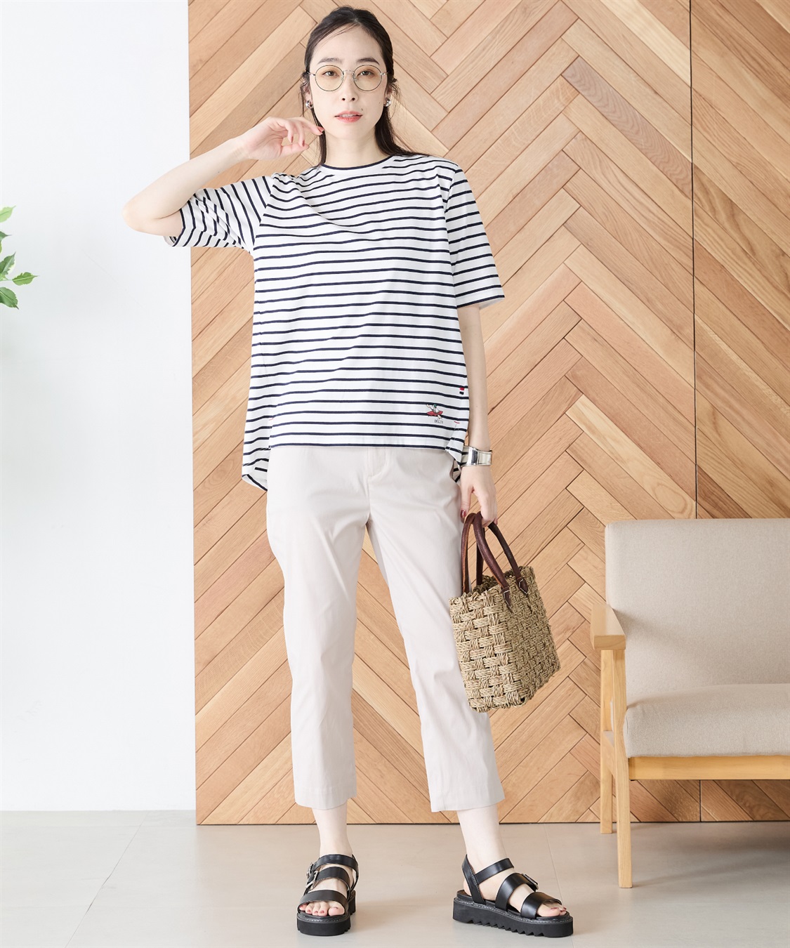 DECOY コイくんボーダーTシャツ_sub_9