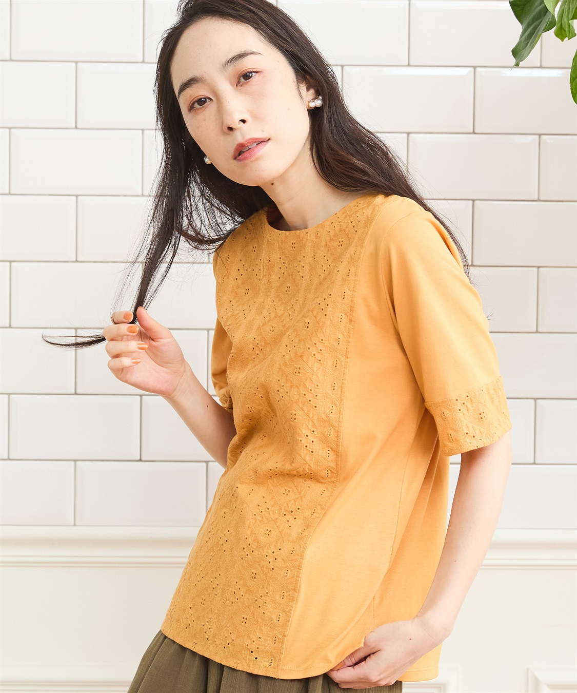 DECOY ひやさら切替Tシャツ_sub_1