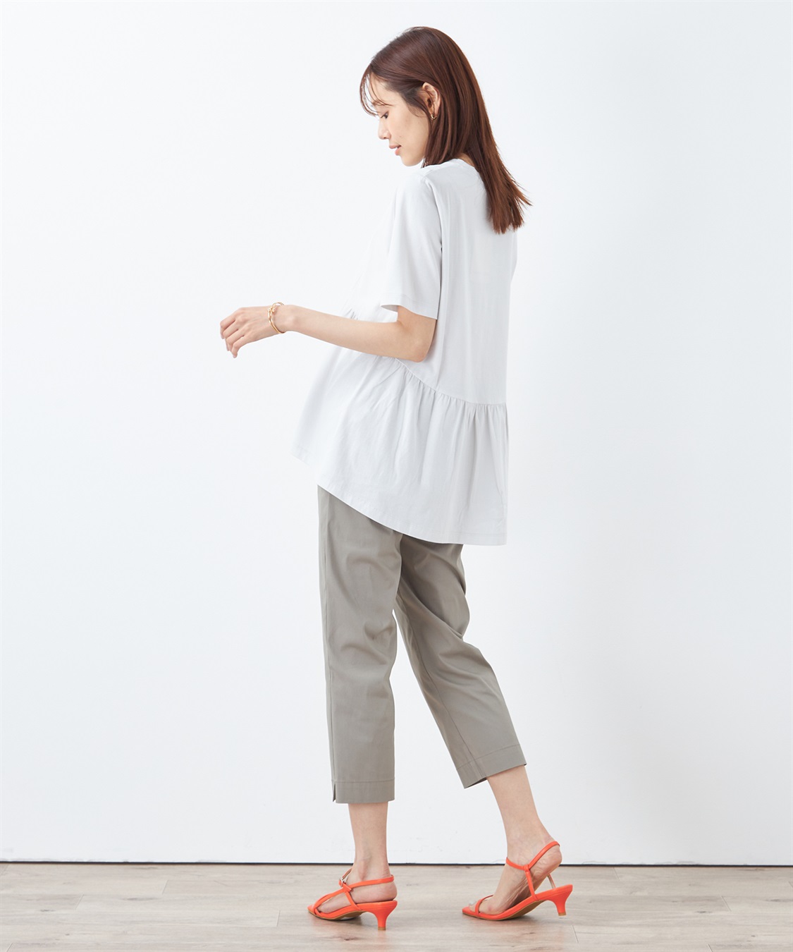 DECOY 【汗染み防止・UVカット・接触冷感】ひやさらギャザー切替チュニックTシャツ_sub_17