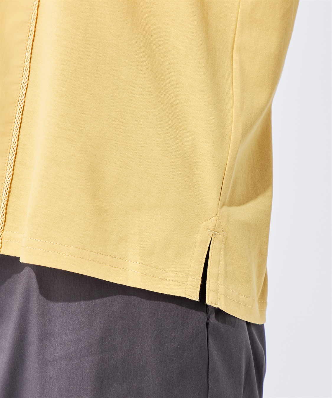 DECOY 【冷感】【汗じみ防止】ひやさら刺しゅう切替Tシャツ_sub_5