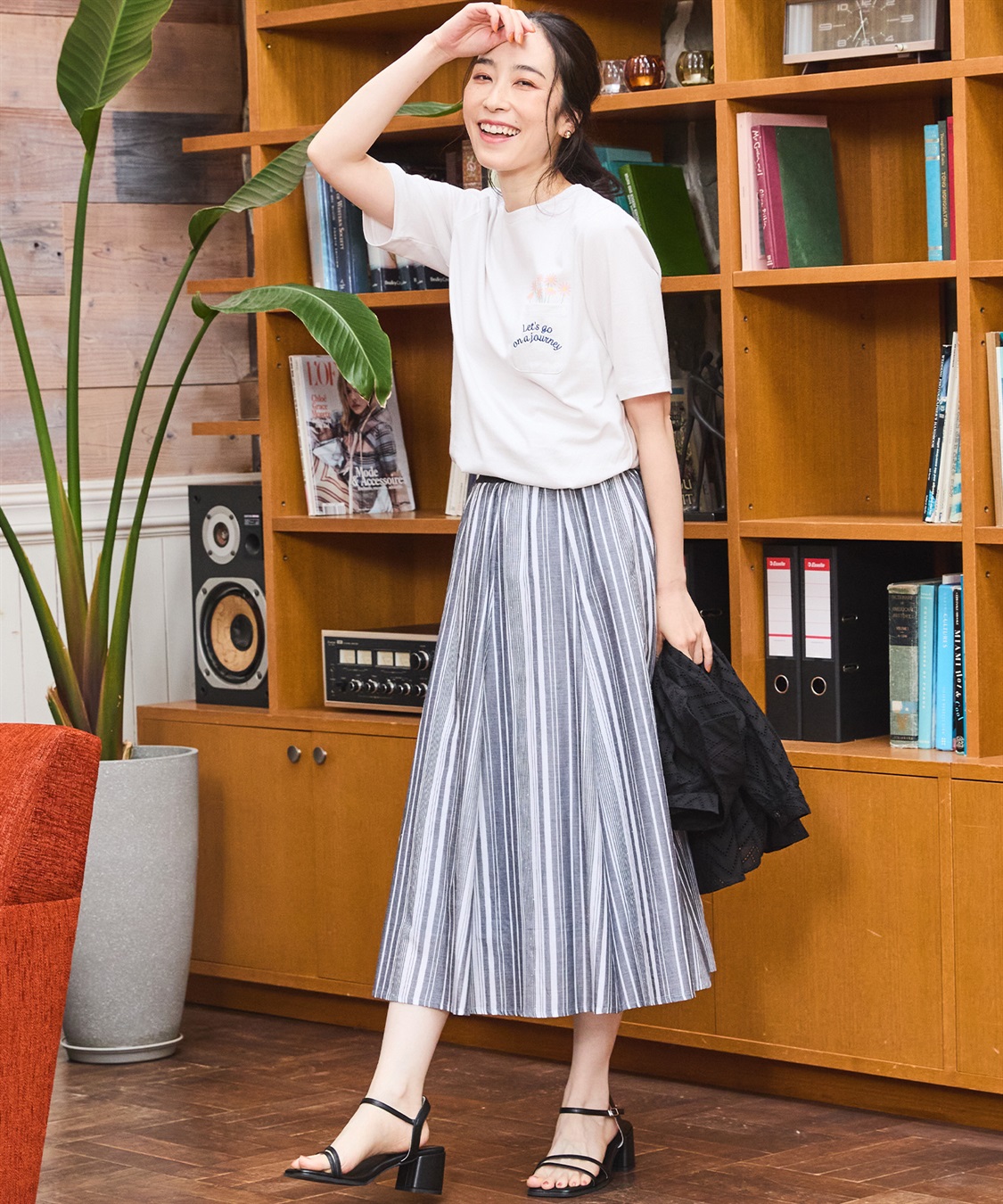 DECOY 【冷感】【汗じみ防止】ひやさらポケットプリントTシャツ_sub_4