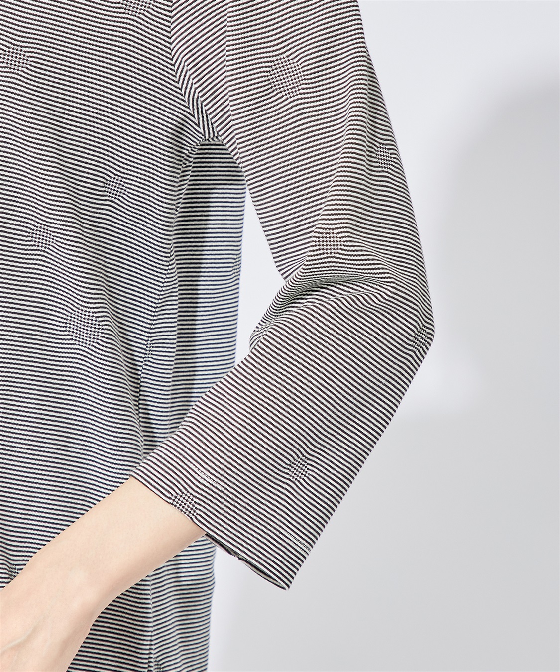 DECOY ボーダードットTシャツ_sub_4