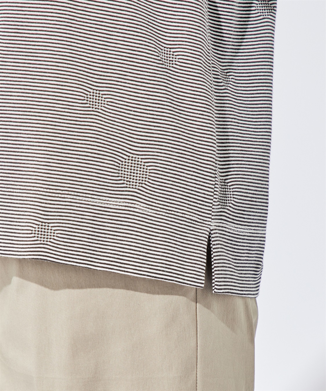 DECOY ボーダードットTシャツ_sub_5