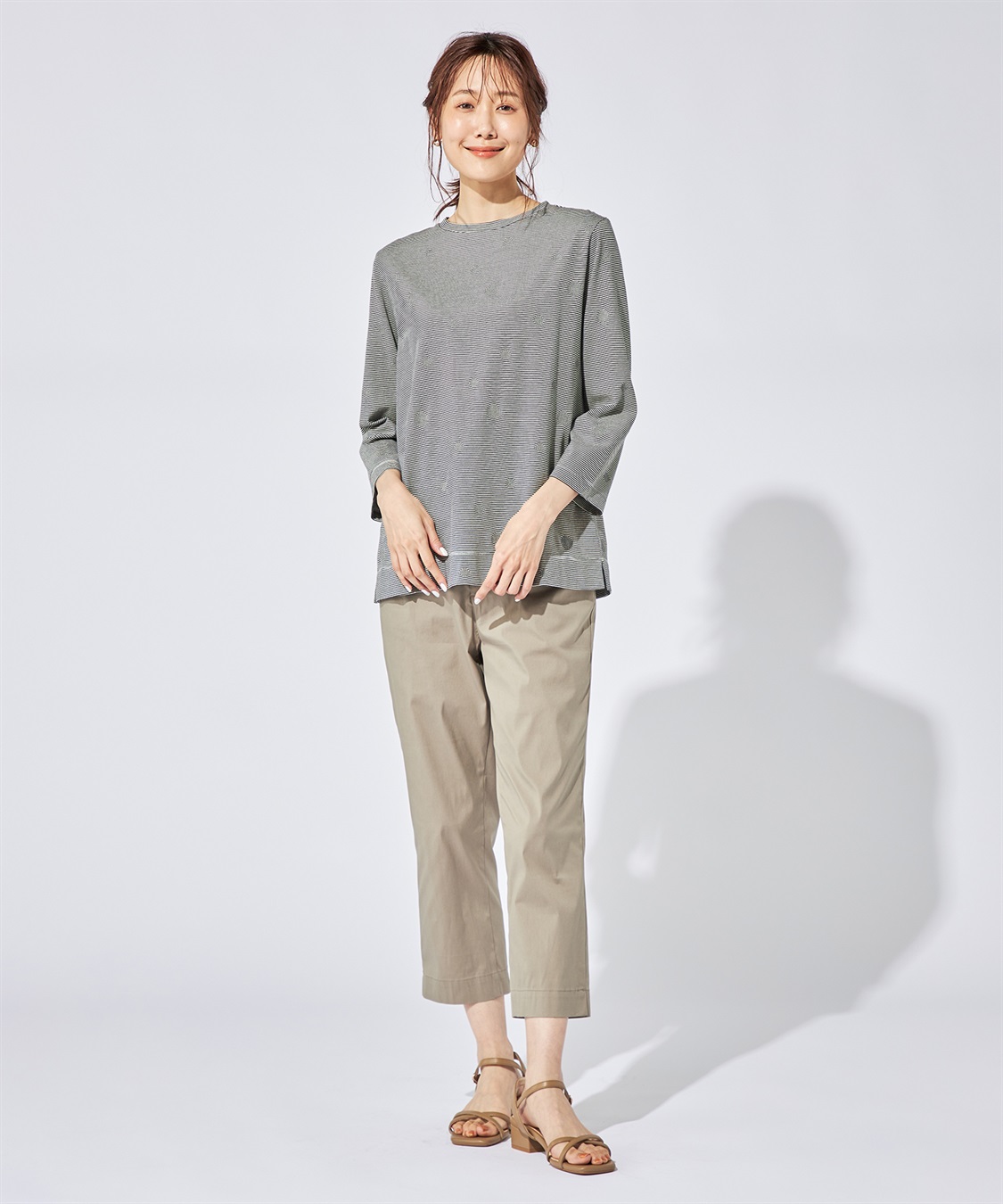 DECOY ボーダードットTシャツ_sub_10