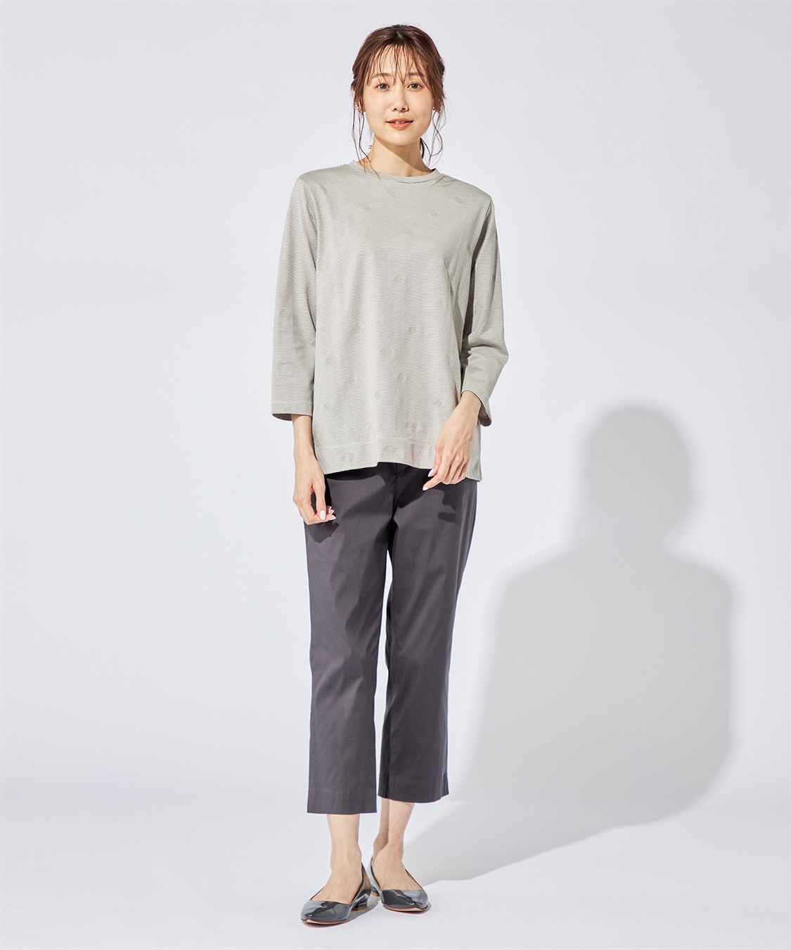 DECOY ボーダードットTシャツ_sub_11