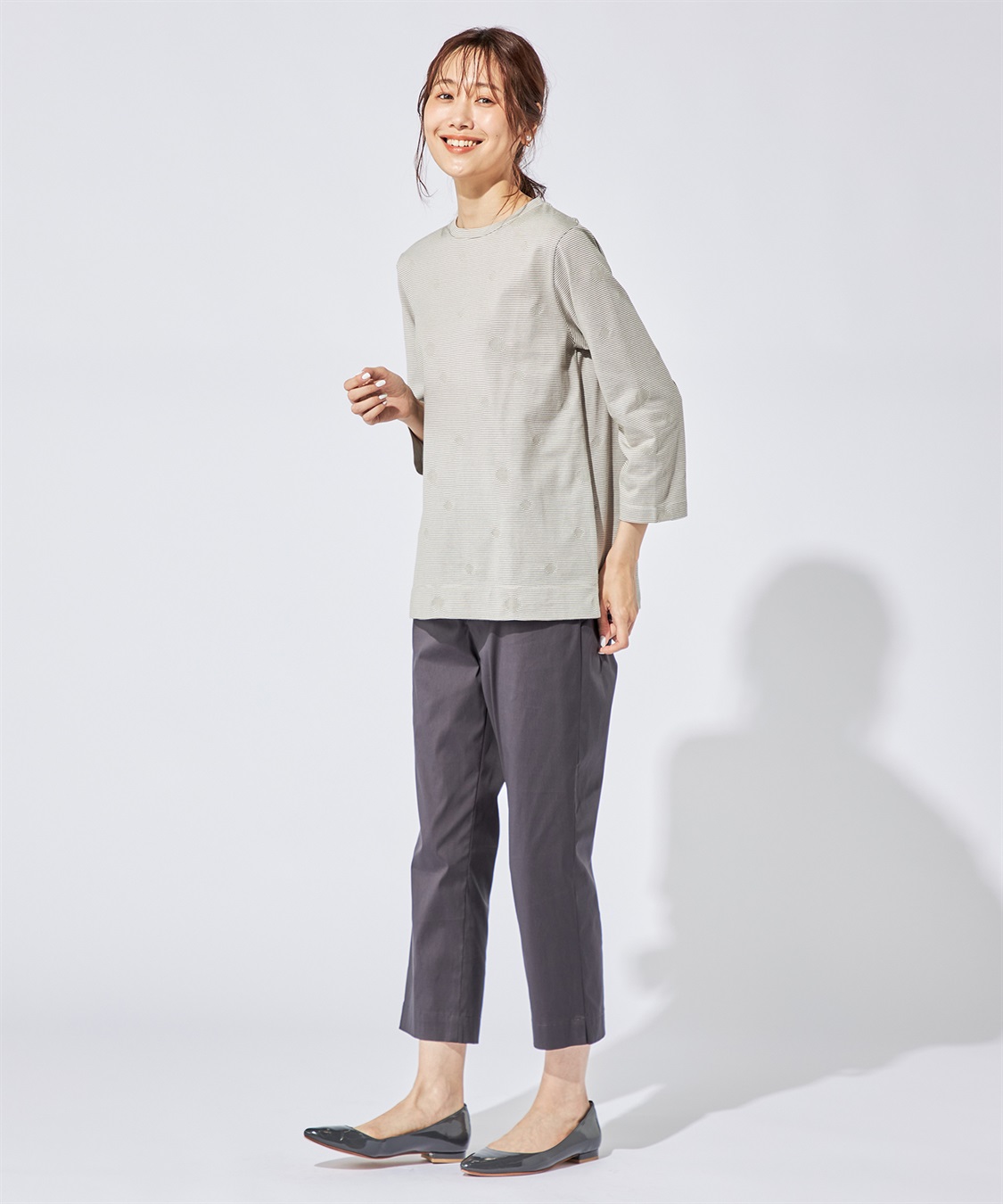 DECOY ボーダードットTシャツ_sub_13