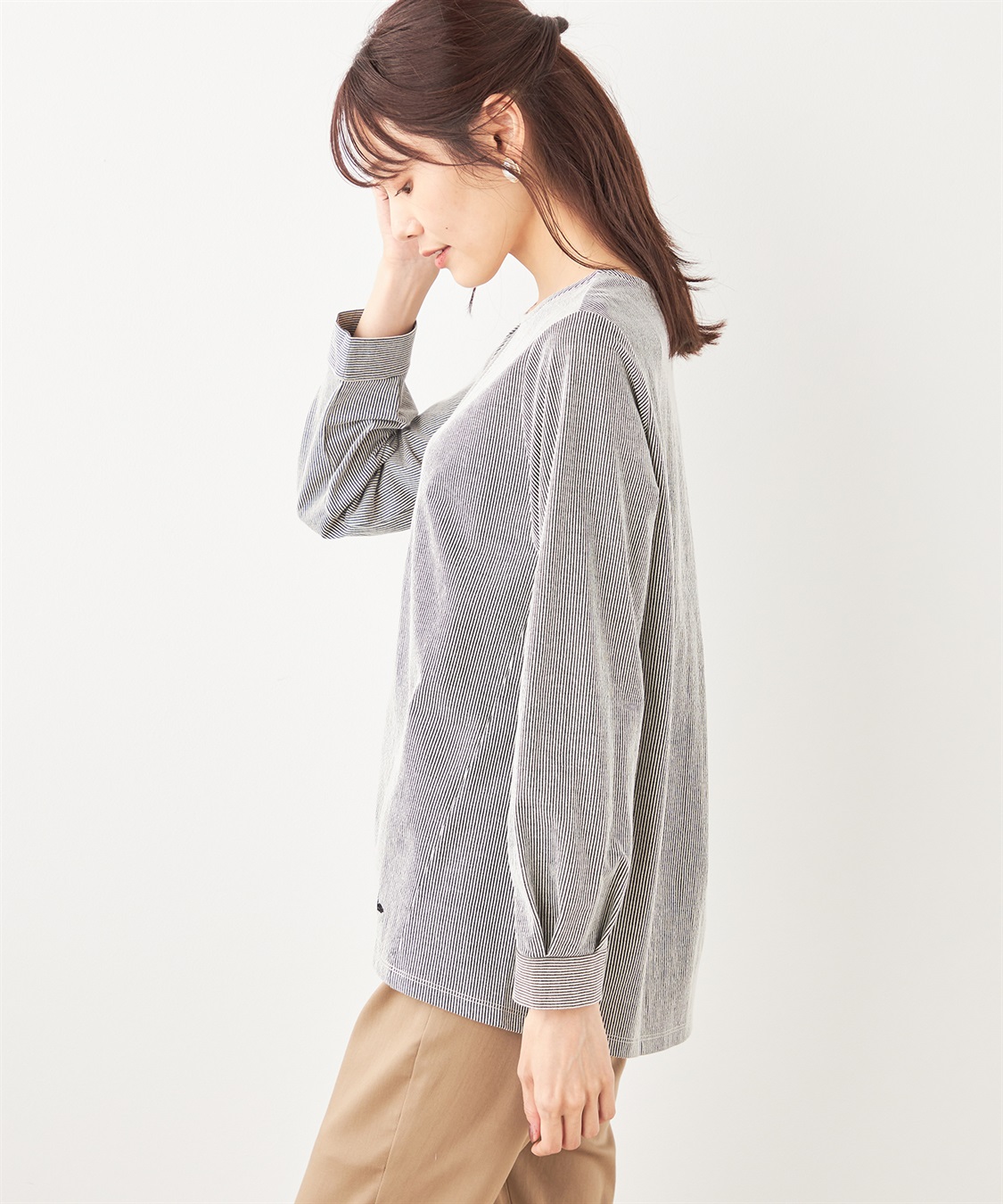 DECOY ストライププルオーバー_sub_1