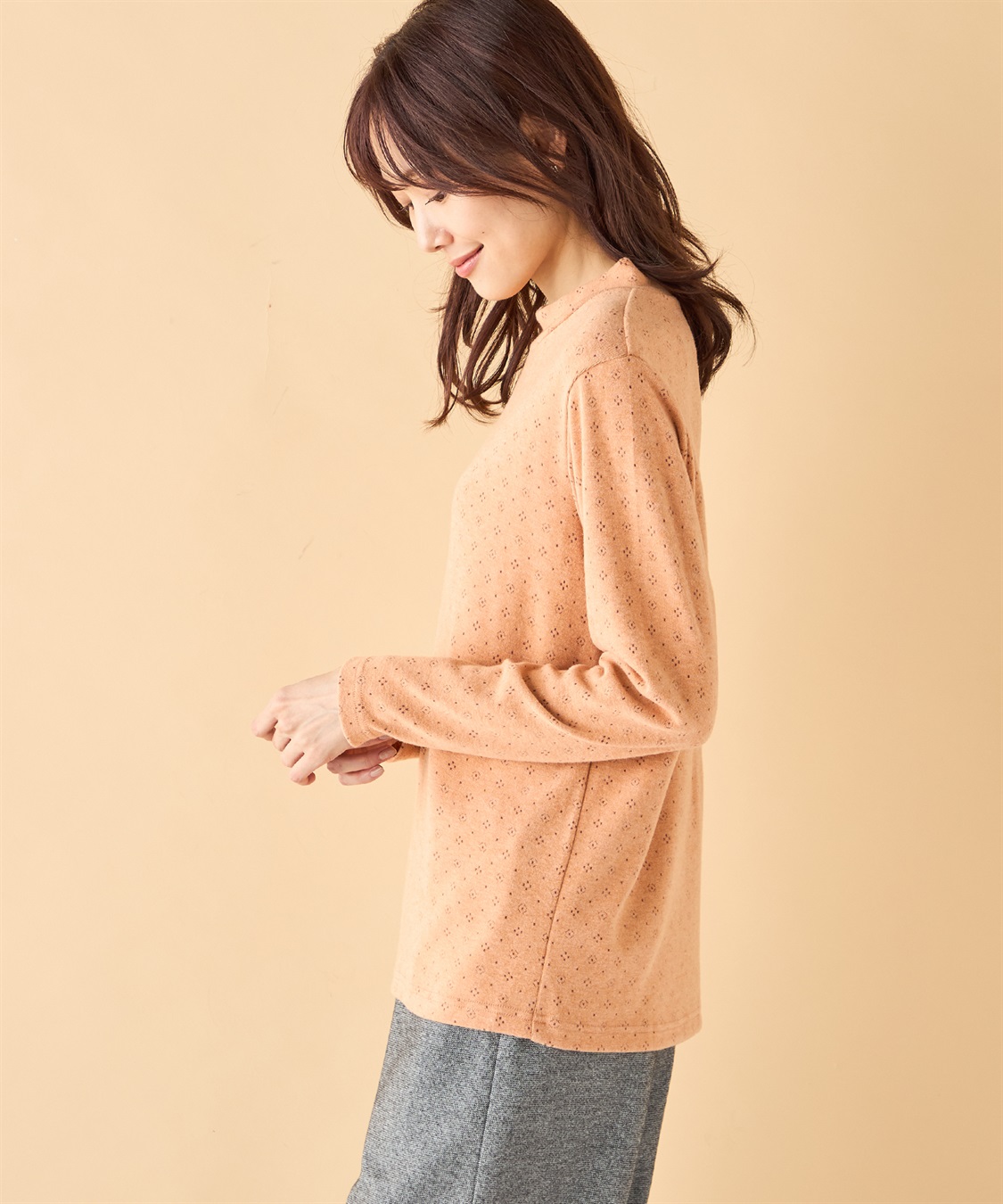 DECOY シアバタージャガードハイネックプルオーバー_sub_1