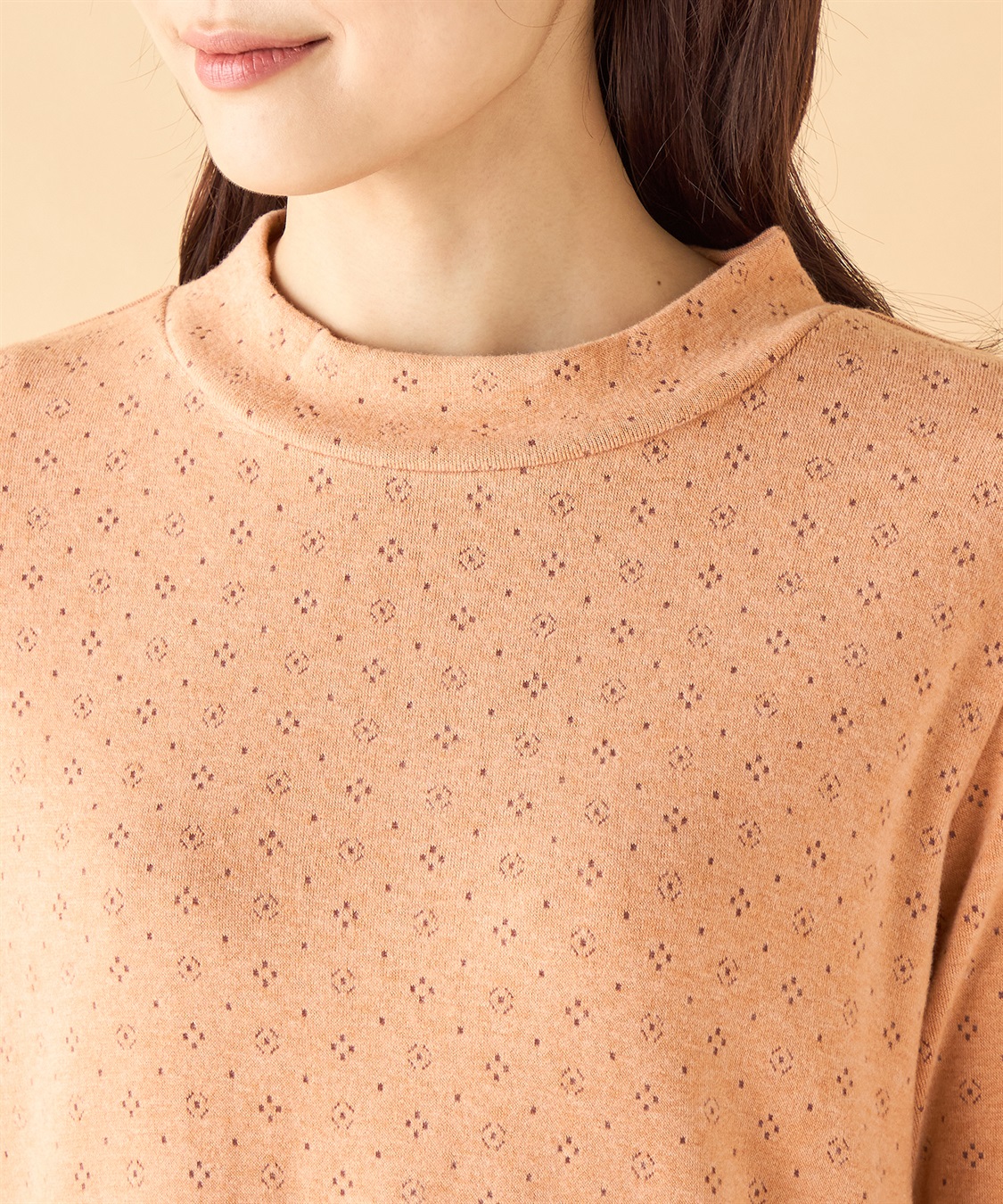 DECOY シアバタージャガードハイネックプルオーバー_sub_3