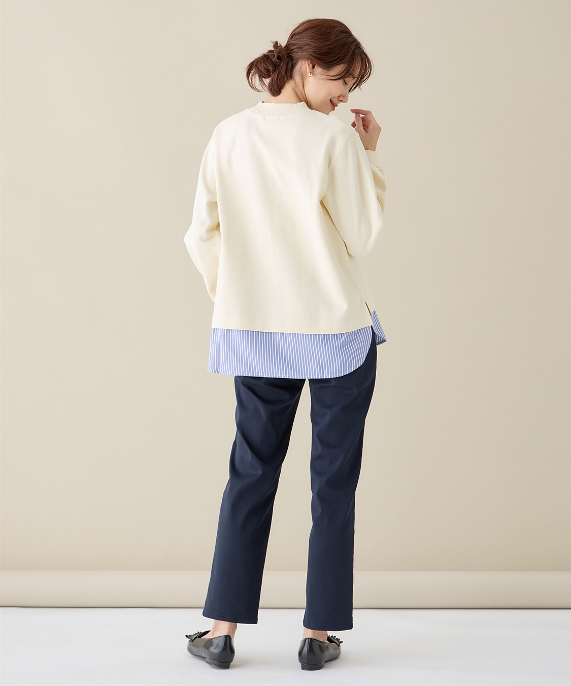 DECOY ダンボールストライプドッキングプルオーバー_sub_17