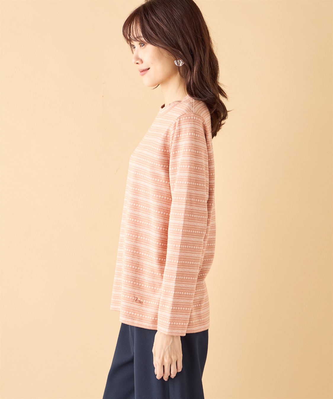 DECOY ジャガードボーダーハイネック_sub_1