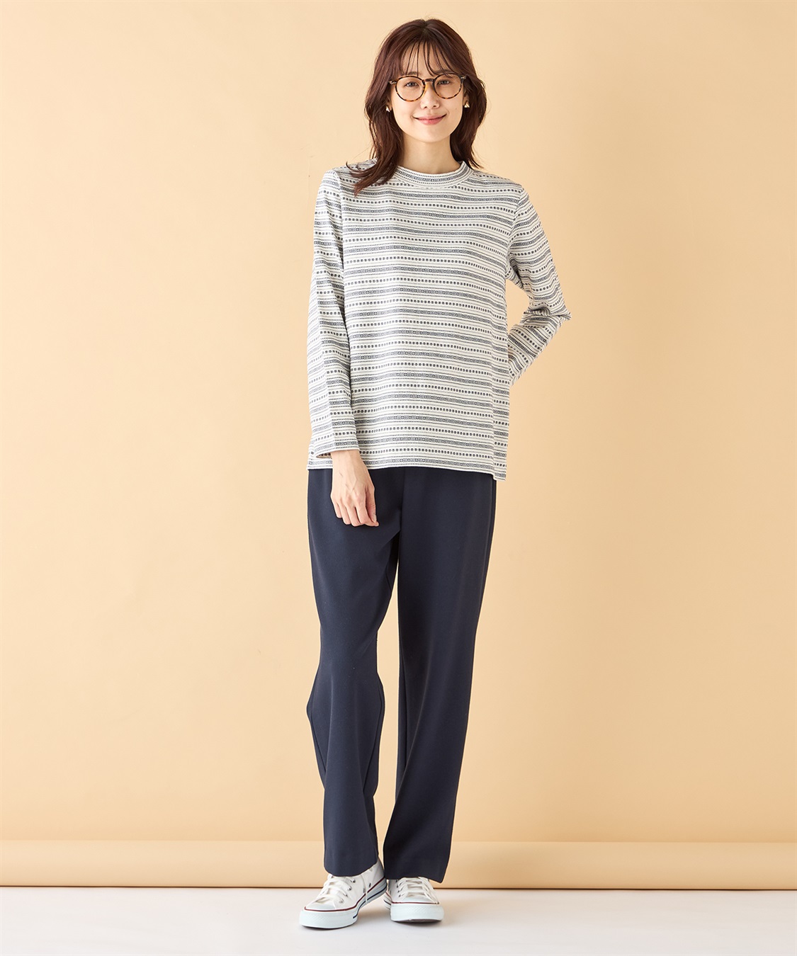 DECOY ジャガードボーダーハイネック_sub_13