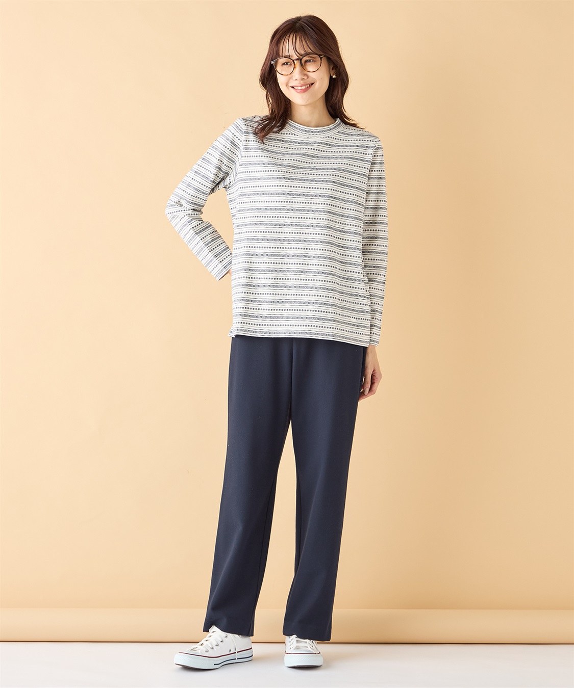 DECOY ジャガードボーダーハイネック_sub_14