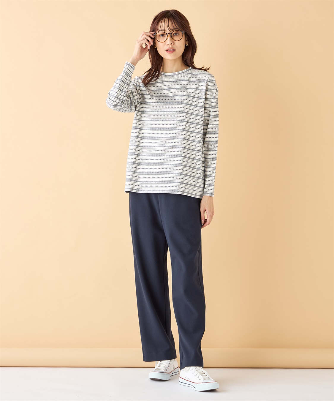 DECOY ジャガードボーダーハイネック_sub_15