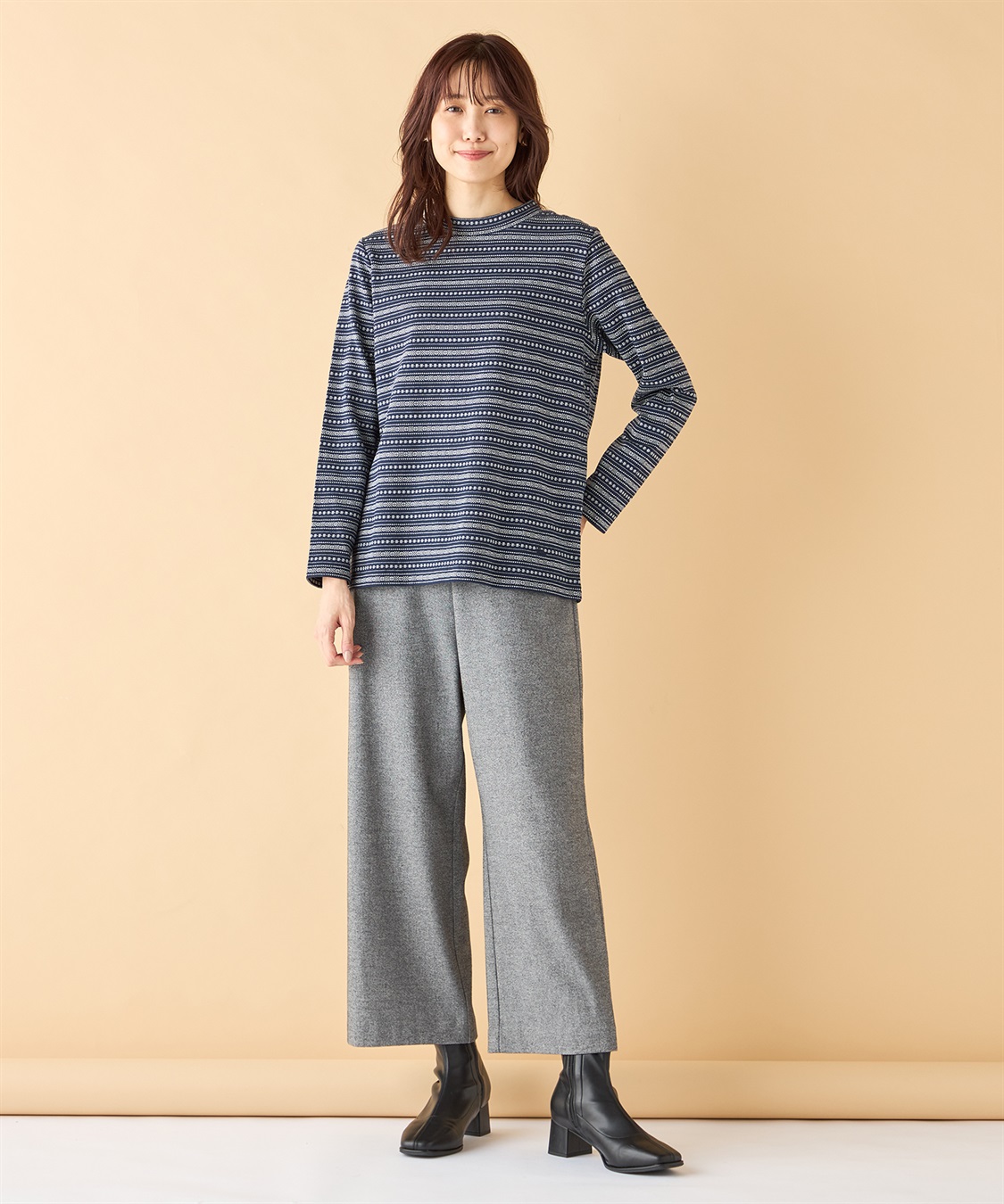 DECOY ジャガードボーダーハイネック_sub_16