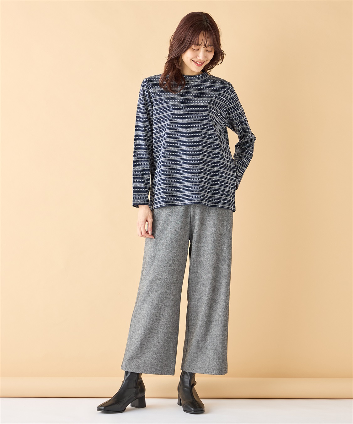 DECOY ジャガードボーダーハイネック_sub_17