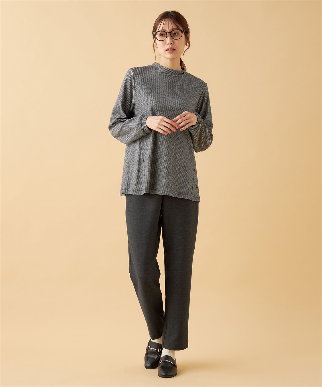 DECOY チェックジャガードプルオーバー_sub_15