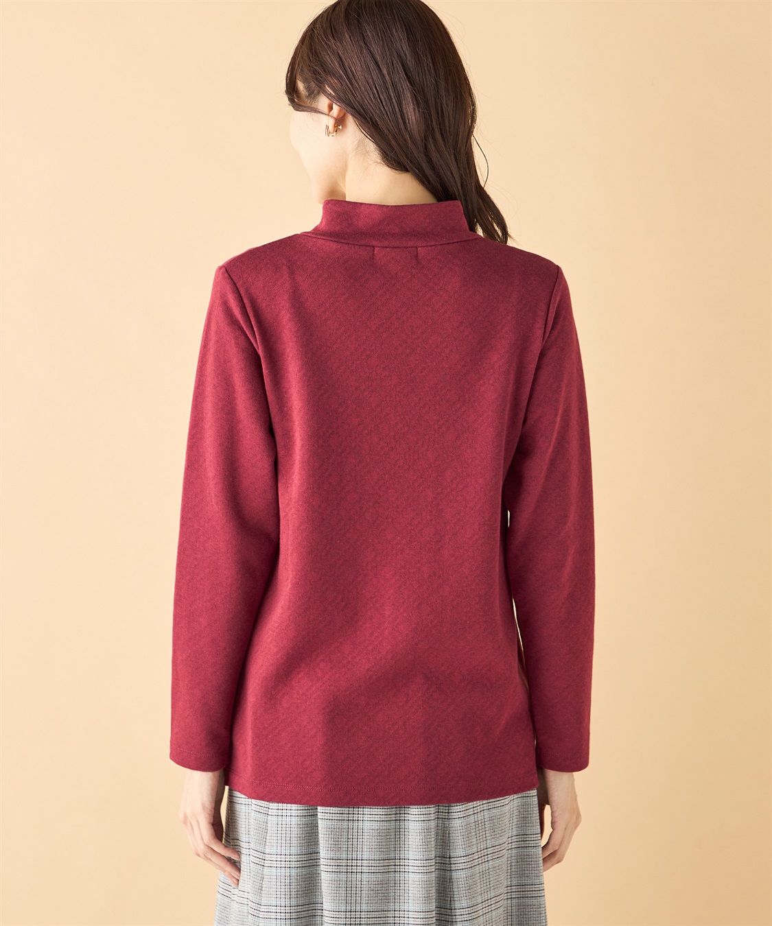 DECOY ショールカラーチェックプルオーバー_sub_2