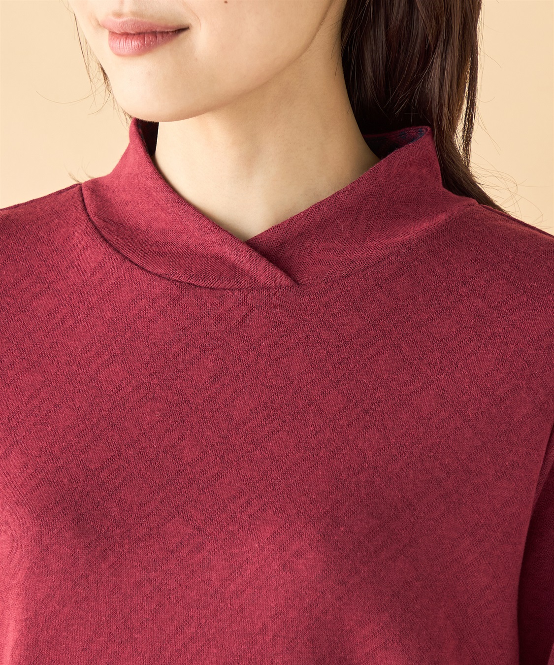 DECOY ショールカラーチェックプルオーバー_sub_3