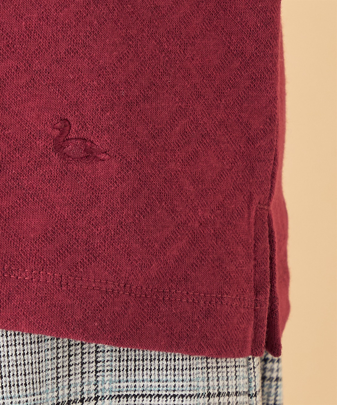 DECOY ショールカラーチェックプルオーバー_sub_5