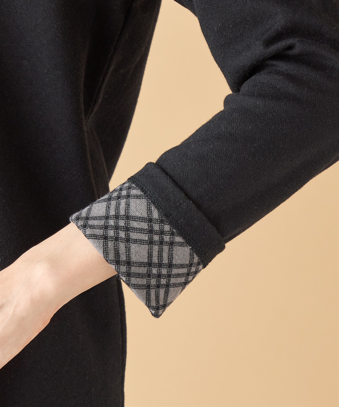 DECOY ショールカラーチェックプルオーバー_sub_11