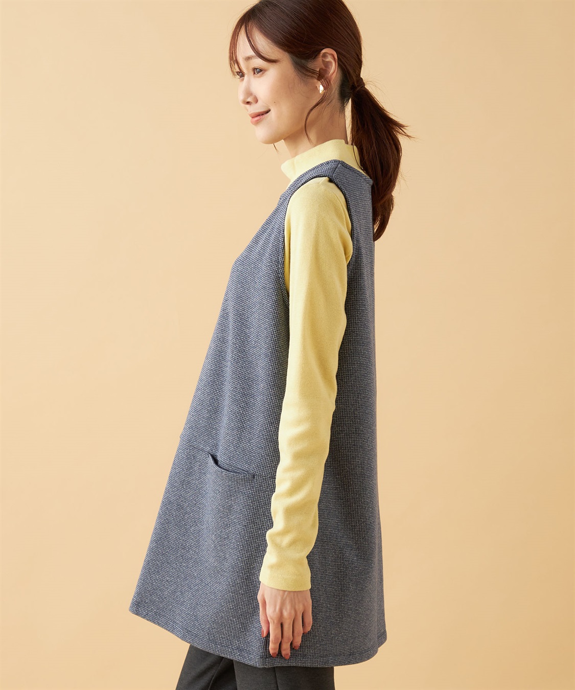 DECOY チェックジャンパードレス_sub_1