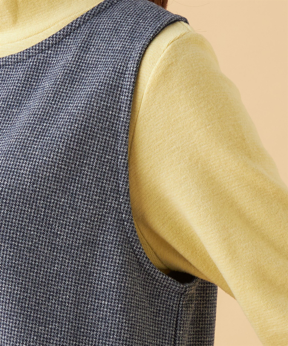 DECOY チェックジャンパードレス_sub_4