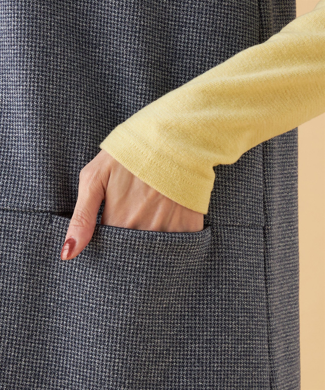 DECOY チェックジャンパードレス_sub_5