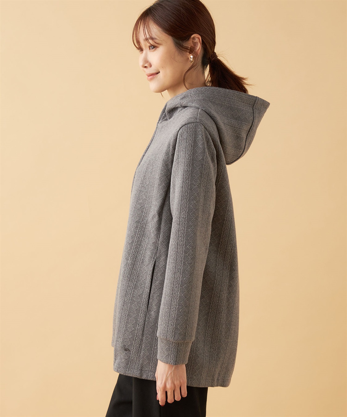 ふくれジャガードジップパーカー DECOY｜クロスプラス公式通販サイト