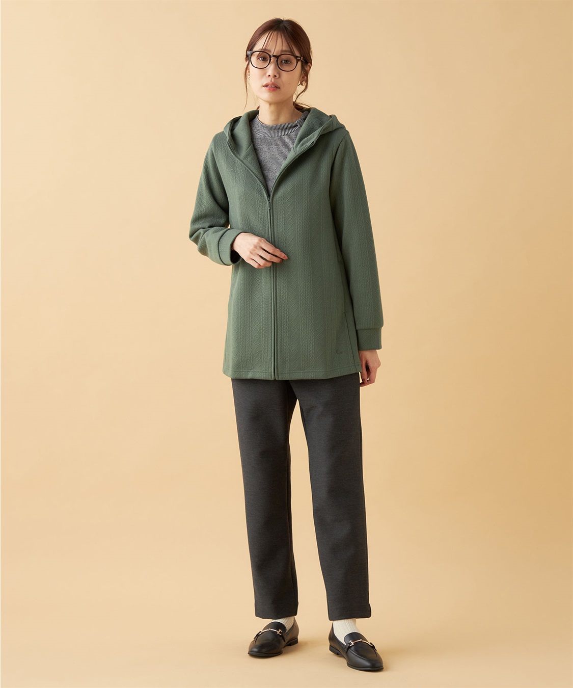 ふくれジャガードジップパーカー DECOY｜クロスプラス公式通販サイト