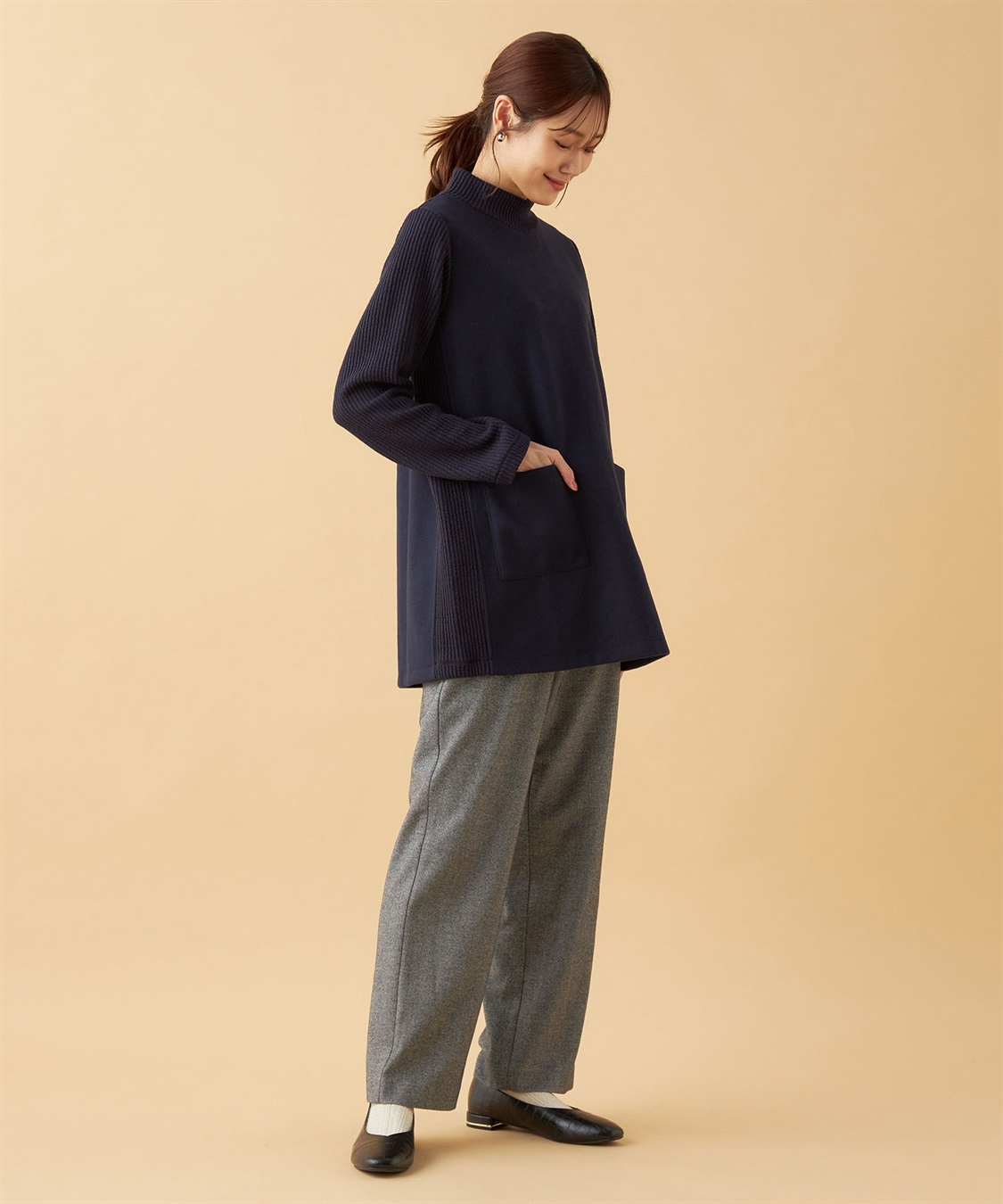 DECOY ウーレット切替チュニックプルオーバー_sub_16