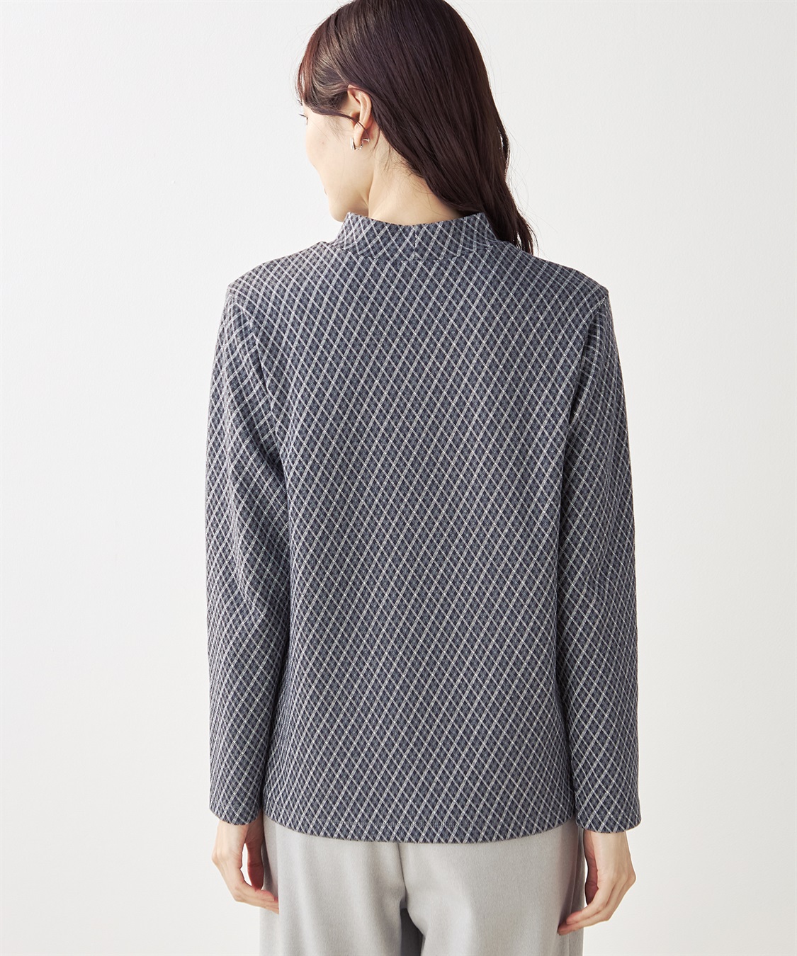 DECOY チェックジャガードプルオーバー_sub_2