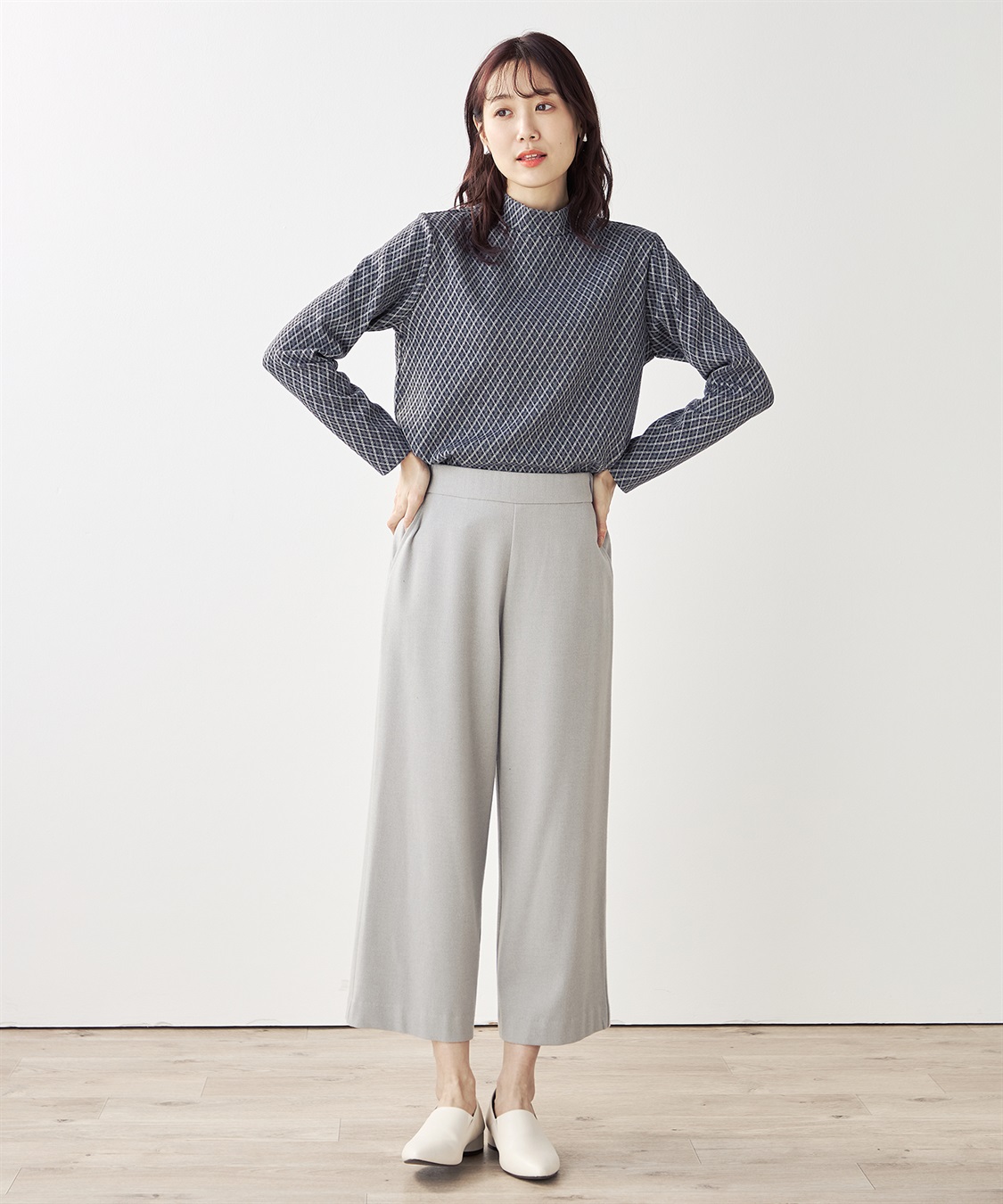 DECOY チェックジャガードプルオーバー_sub_9