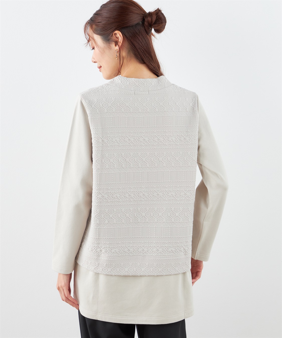 DECOY キルトジャガード切替チュニック_sub_2