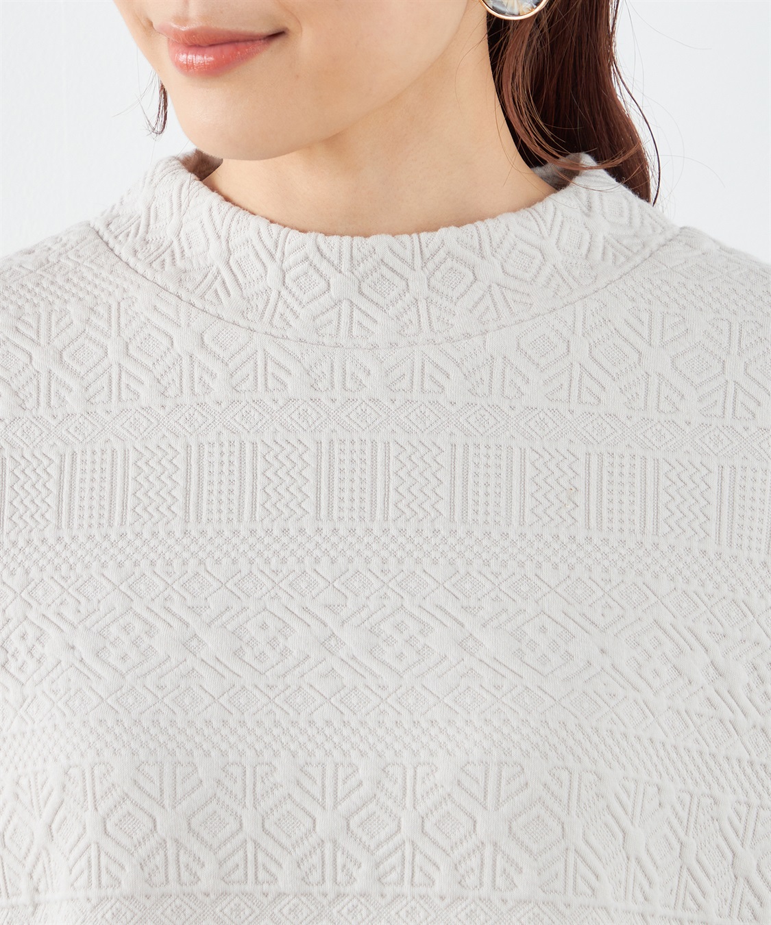 DECOY キルトジャガード切替チュニック_sub_3