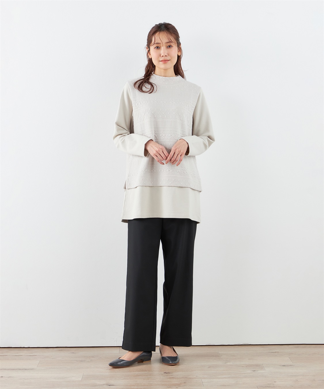 DECOY キルトジャガード切替チュニック_sub_10