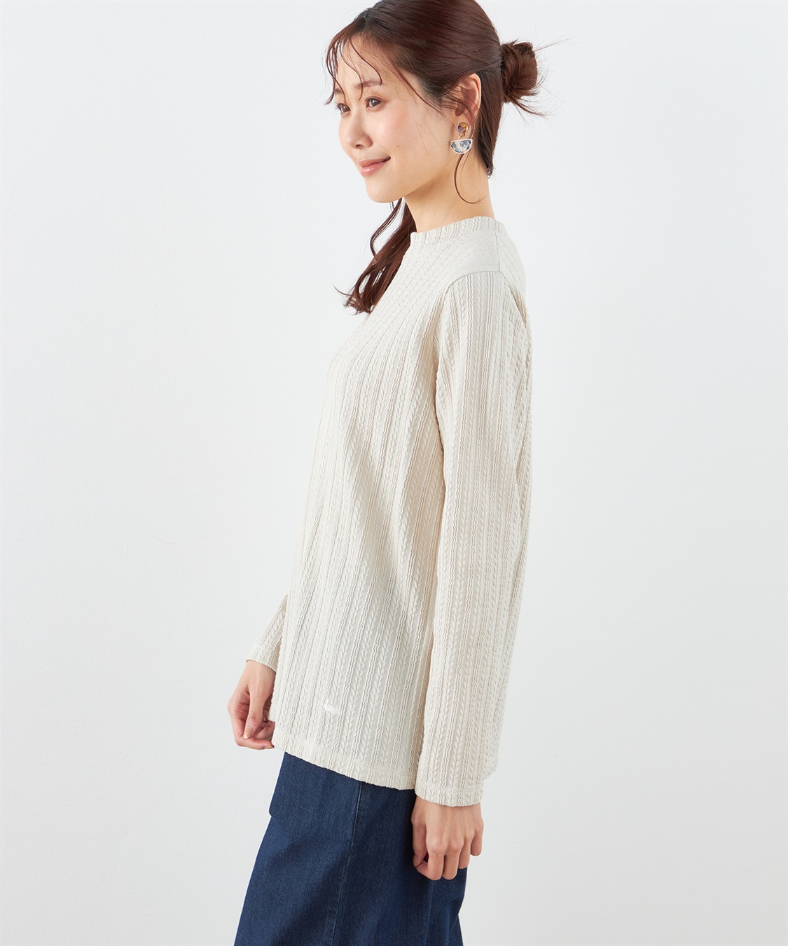 DECOY ジャガードハイネックプルオーバー_sub_1