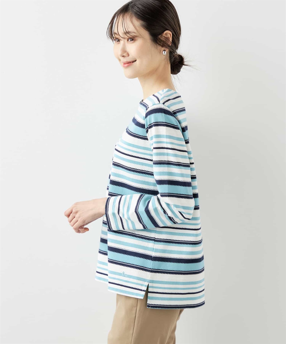 DECOY マルチジャガードボーダープルオーバー_sub_1