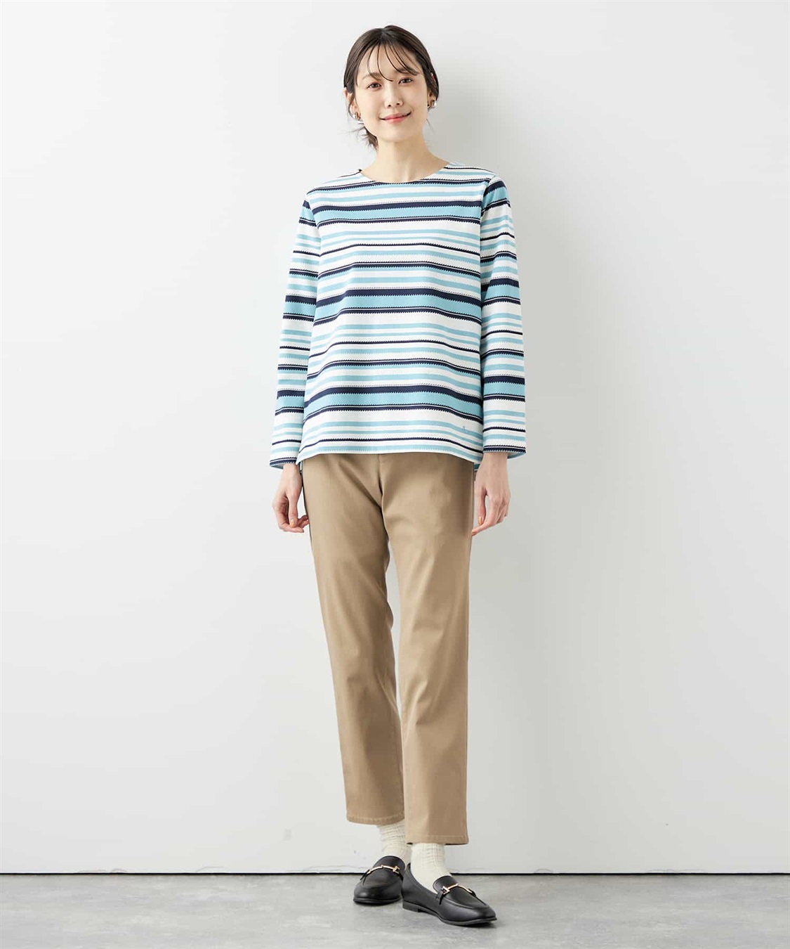 DECOY マルチジャガードボーダープルオーバー_sub_12