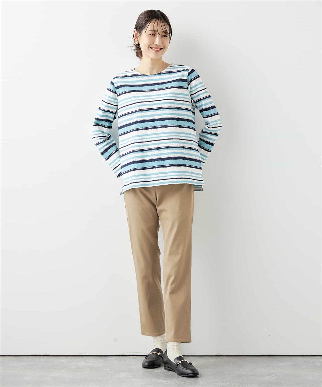 DECOY マルチジャガードボーダープルオーバー_sub_13