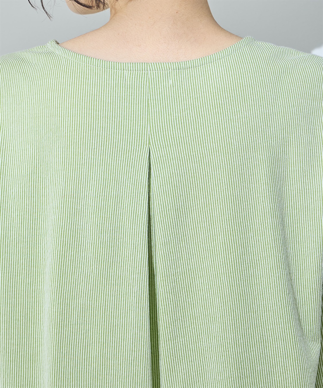 DECOY パフスリーブストライププルオーバー_sub_4