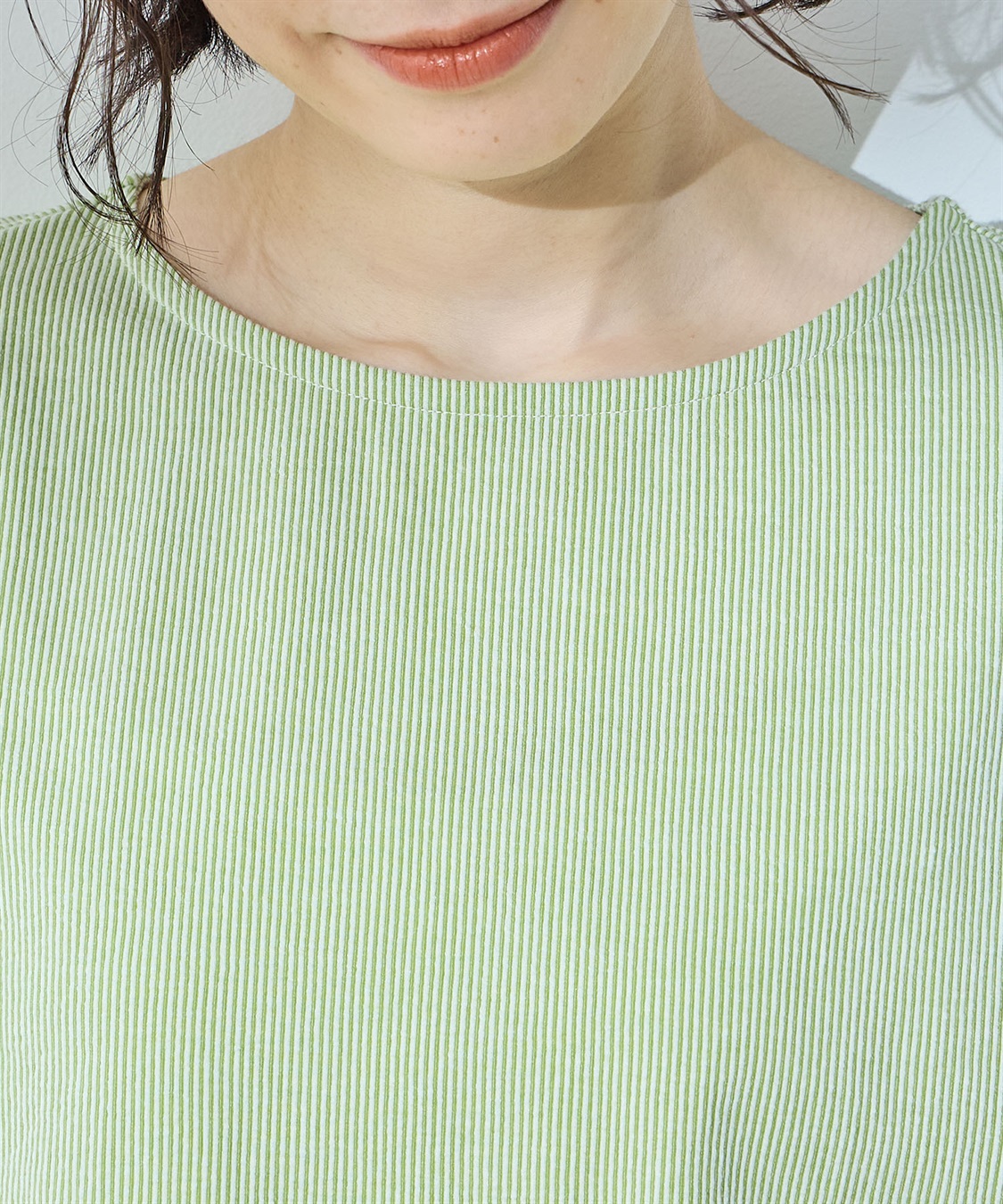 DECOY パフスリーブストライププルオーバー_sub_5