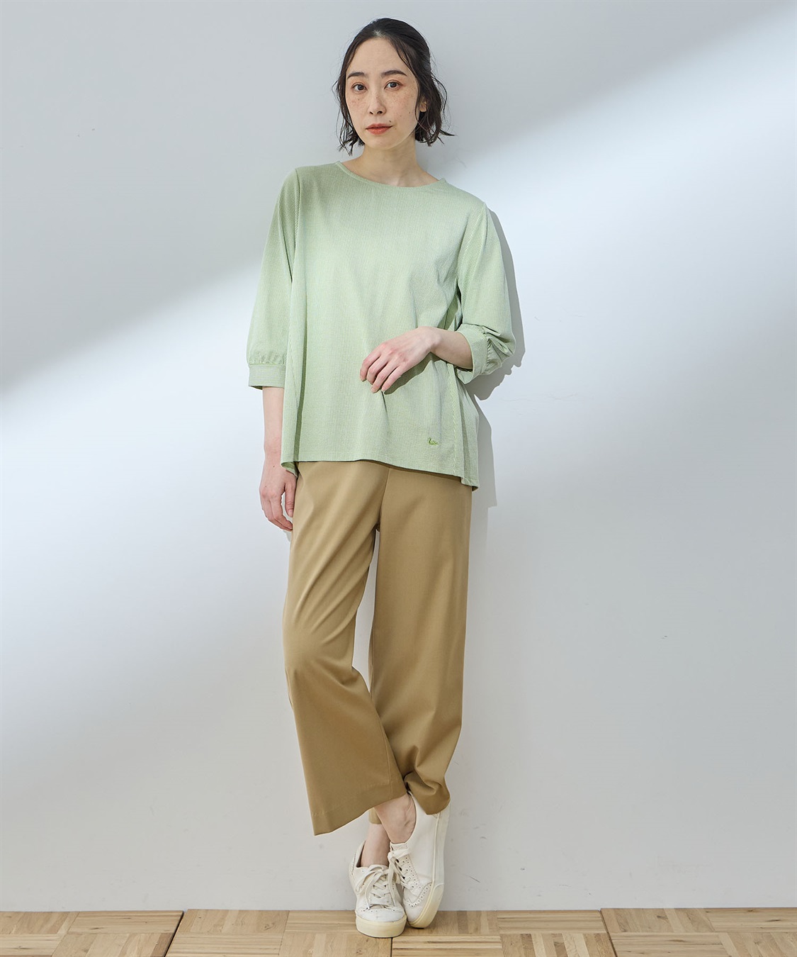 DECOY パフスリーブストライププルオーバー_sub_8