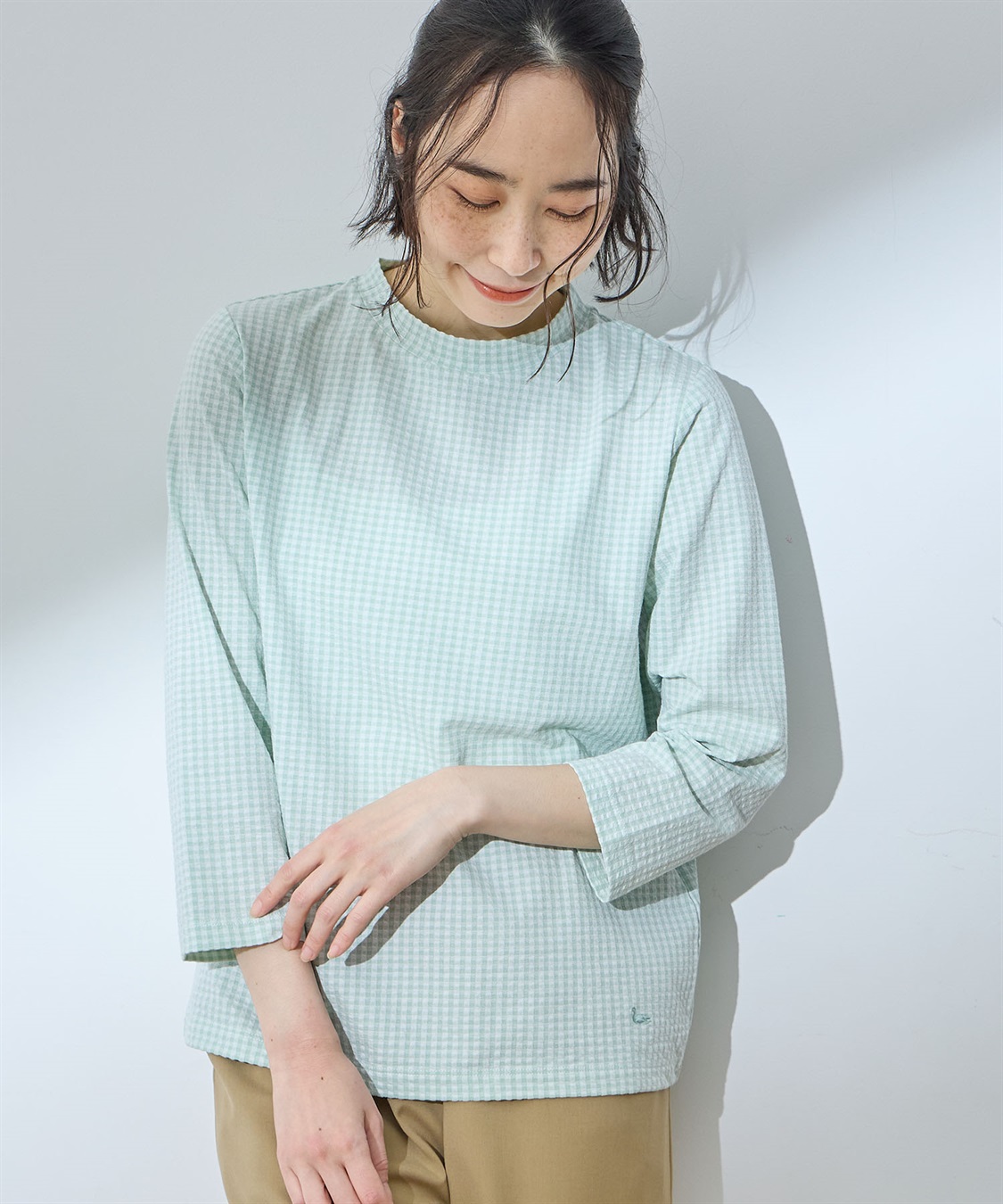 DECOY サッカーギンガムプルオーバー_sub_11