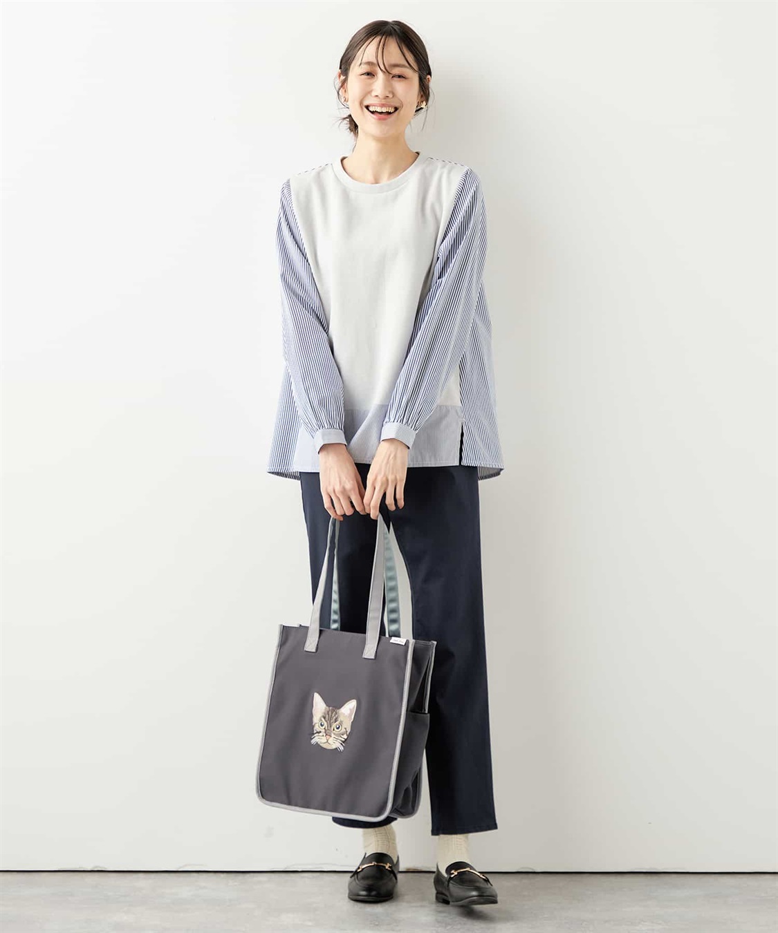 DECOY ストライプドッキングプルオーバー_sub_12