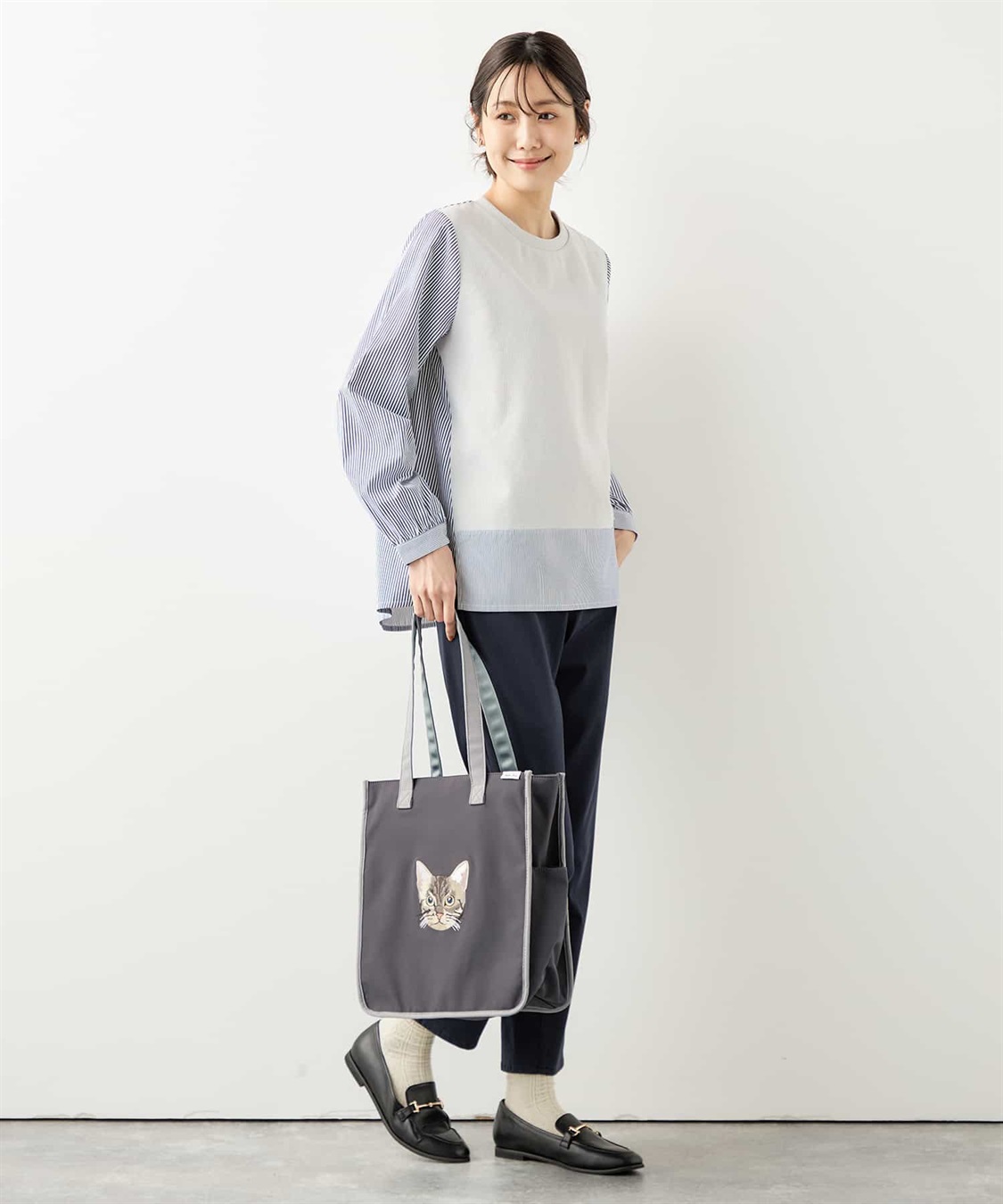 DECOY ストライプドッキングプルオーバー_sub_13