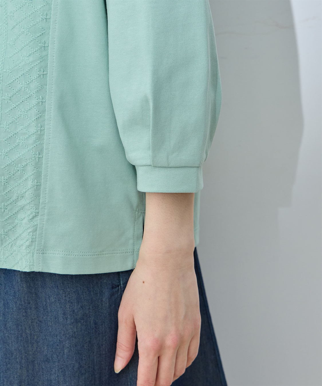 DECOY フロント刺しゅう切替プルオーバー_sub_7